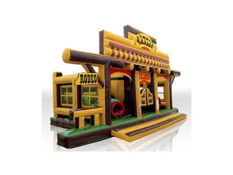 Louer un chateau gonflable thème far west à Macon